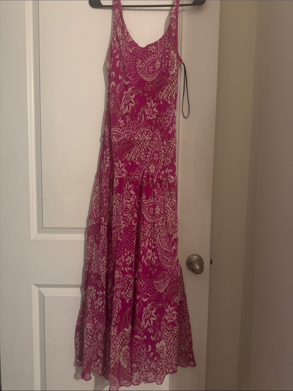 Jones New York Fuchsia Paisley Maxi Dress